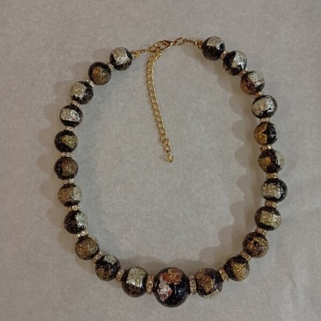 Necklace with Murano glass beads - Collana con perle in vetro di Murano