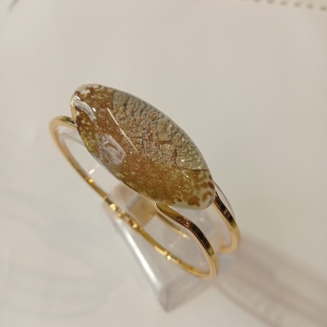 Murano glass bracelet with gold and silver - Bracciale in Vetro di Murano con oro e argento