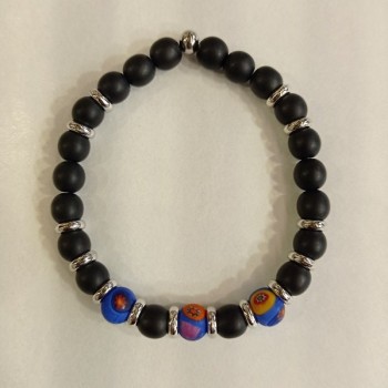 Murano glass beads bracelet for men and women - Bracciale perle in vetro di Murano Uomo-Donna