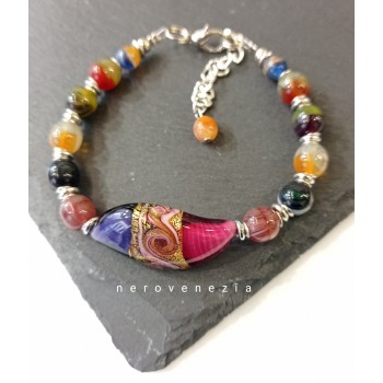 Murano glass beads bracelet...